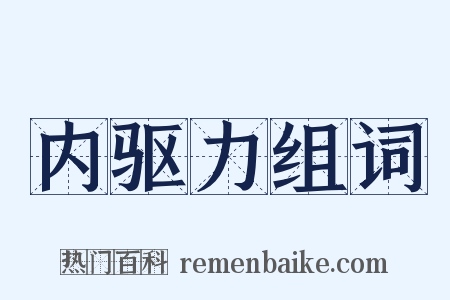 内驱力组词是什么意思的图片